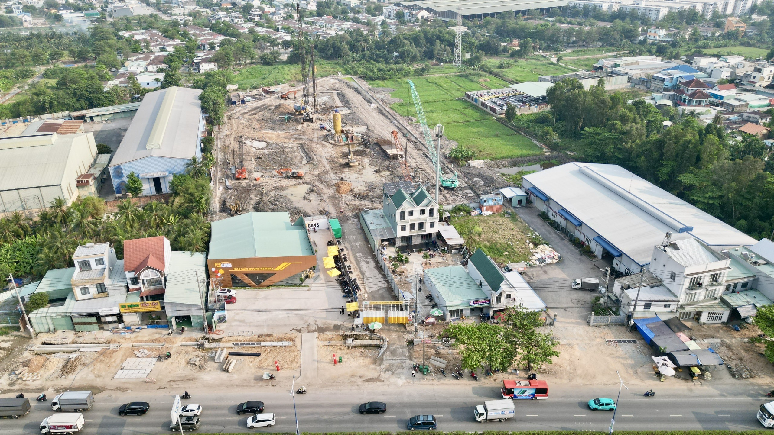 Cận cảnh tiến độ dự án Bcons NewSky đang hot thời gian gần đây