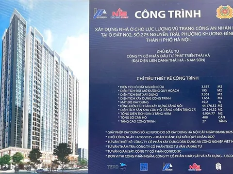 Nhà ở xã hội 275 Nguyễn Trãi lập mặt bằng giá mới hơn 32 triệu đồng/m2 tại Hà Nội